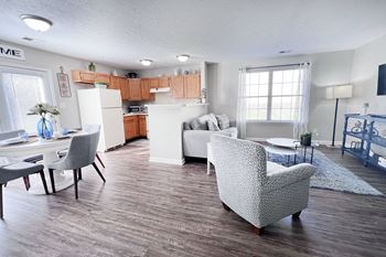 Luxury vinyl plank flooring